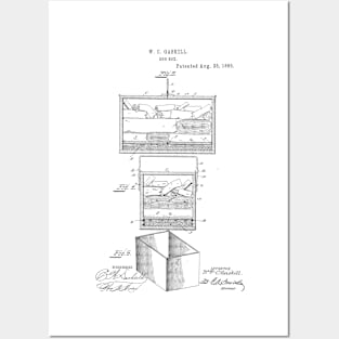 Egg Box Vintage Patent Hand Drawing Posters and Art